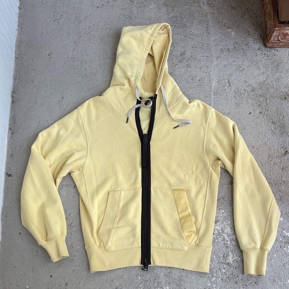 Tom Ford contrast cotton zip up hoodie
